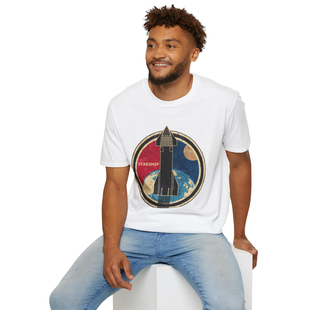 Starship Rocket Badge T-Shirt