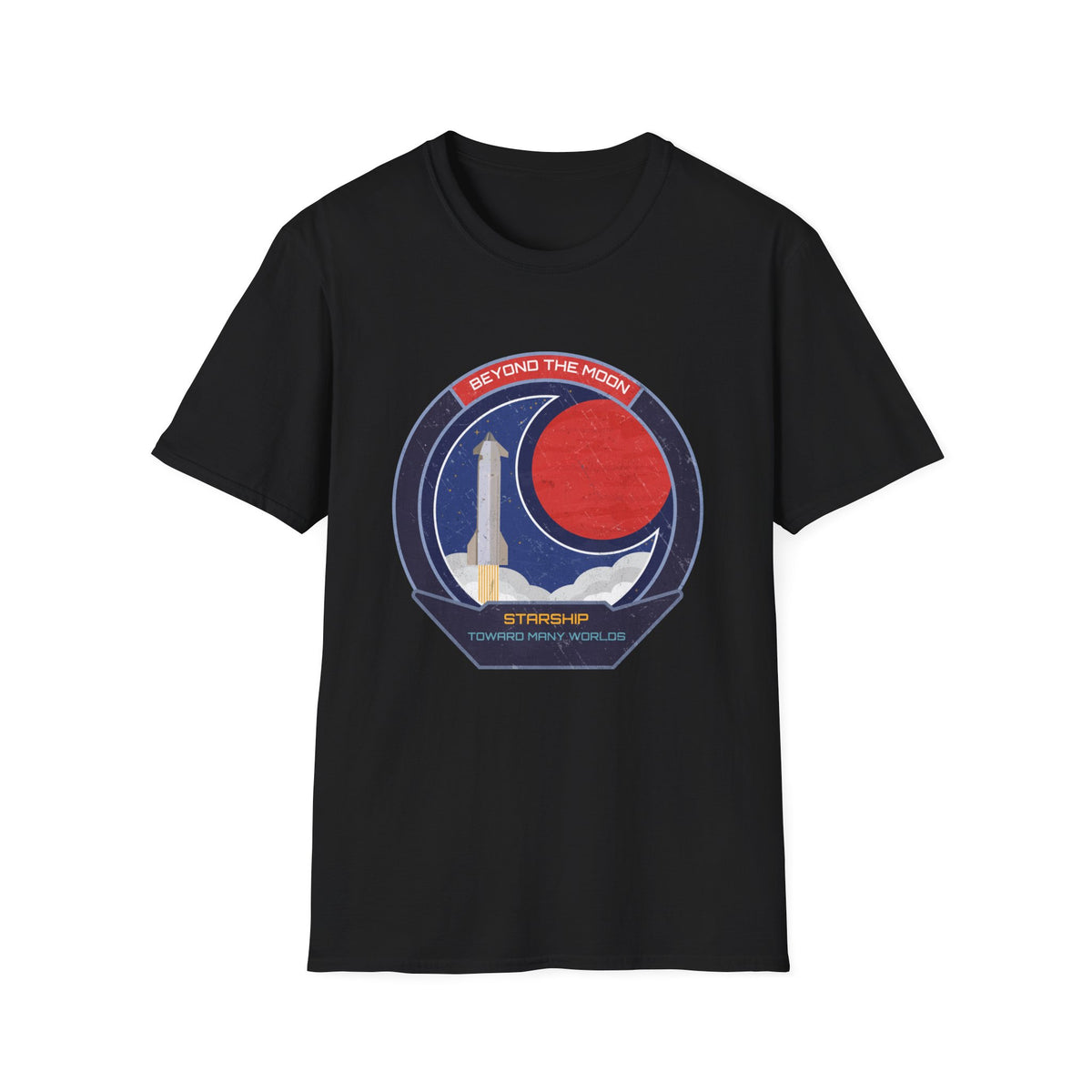 Starship: Beyond The Moon. Toward Many Worlds T-Shirt