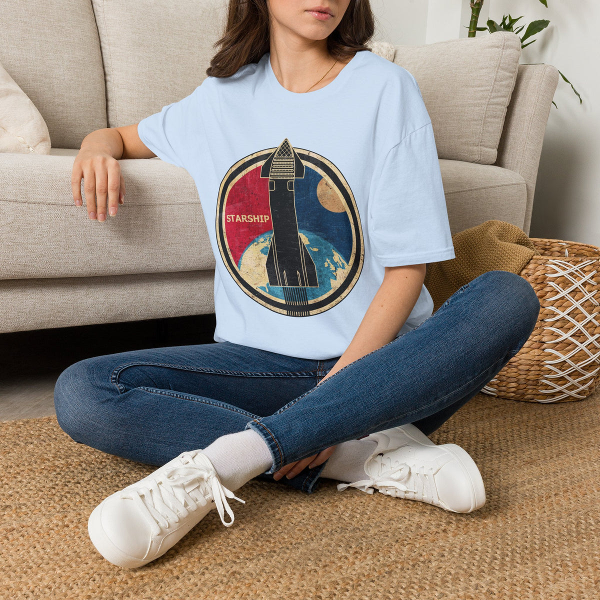 Starship Rocket Badge T-Shirt