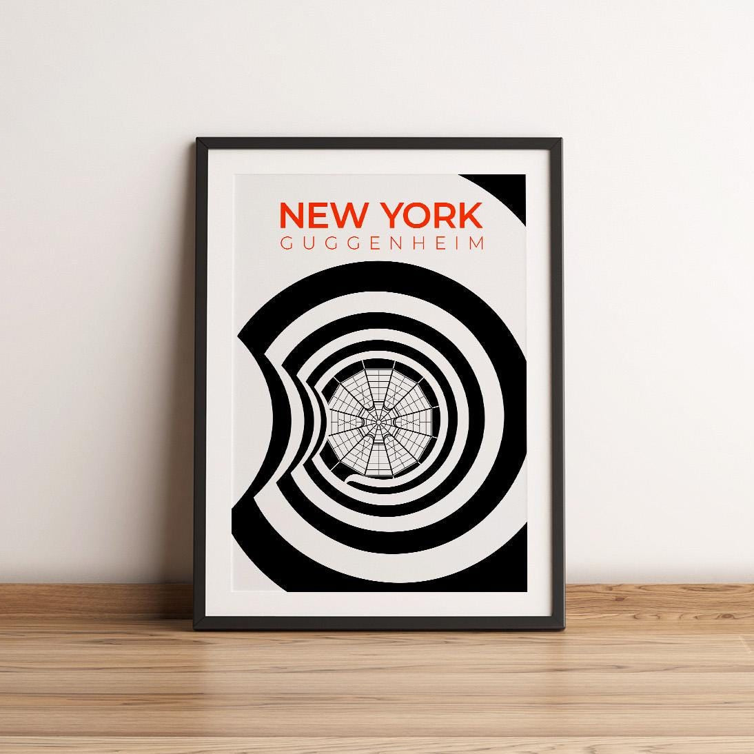 New York Guggenheim Staircase and Skylight Poster