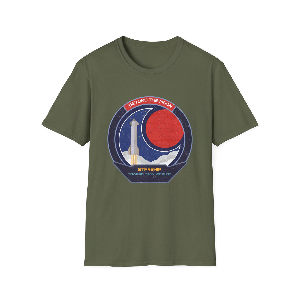 Starship: Beyond The Moon. Toward Many Worlds T-Shirt