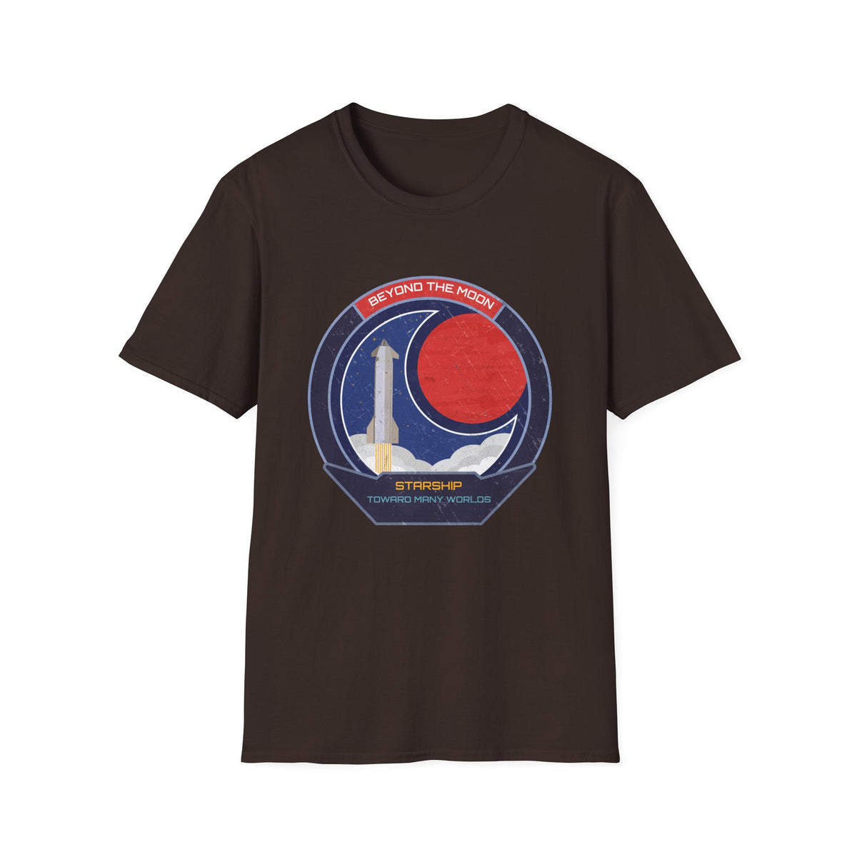 Starship: Beyond The Moon. Toward Many Worlds T-Shirt