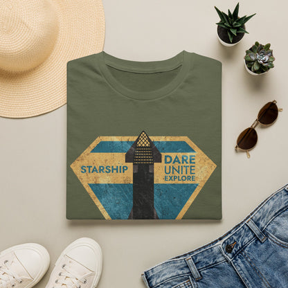 SpaceX-Starship: Dare. Unite. Explore. T-Shirt