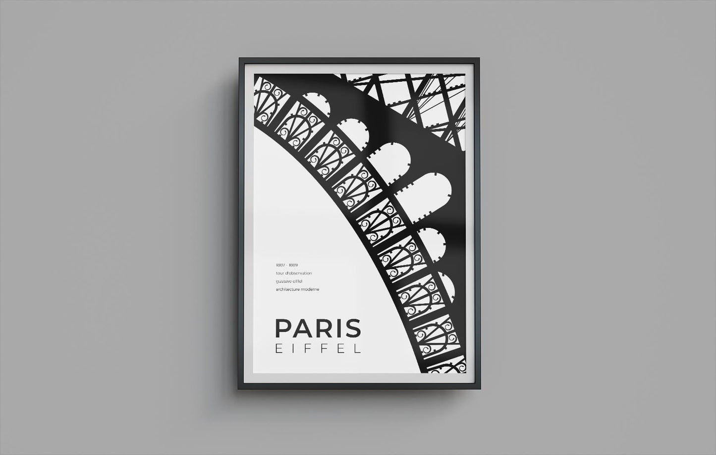 Paris Eiffel Tower Architecture Poster