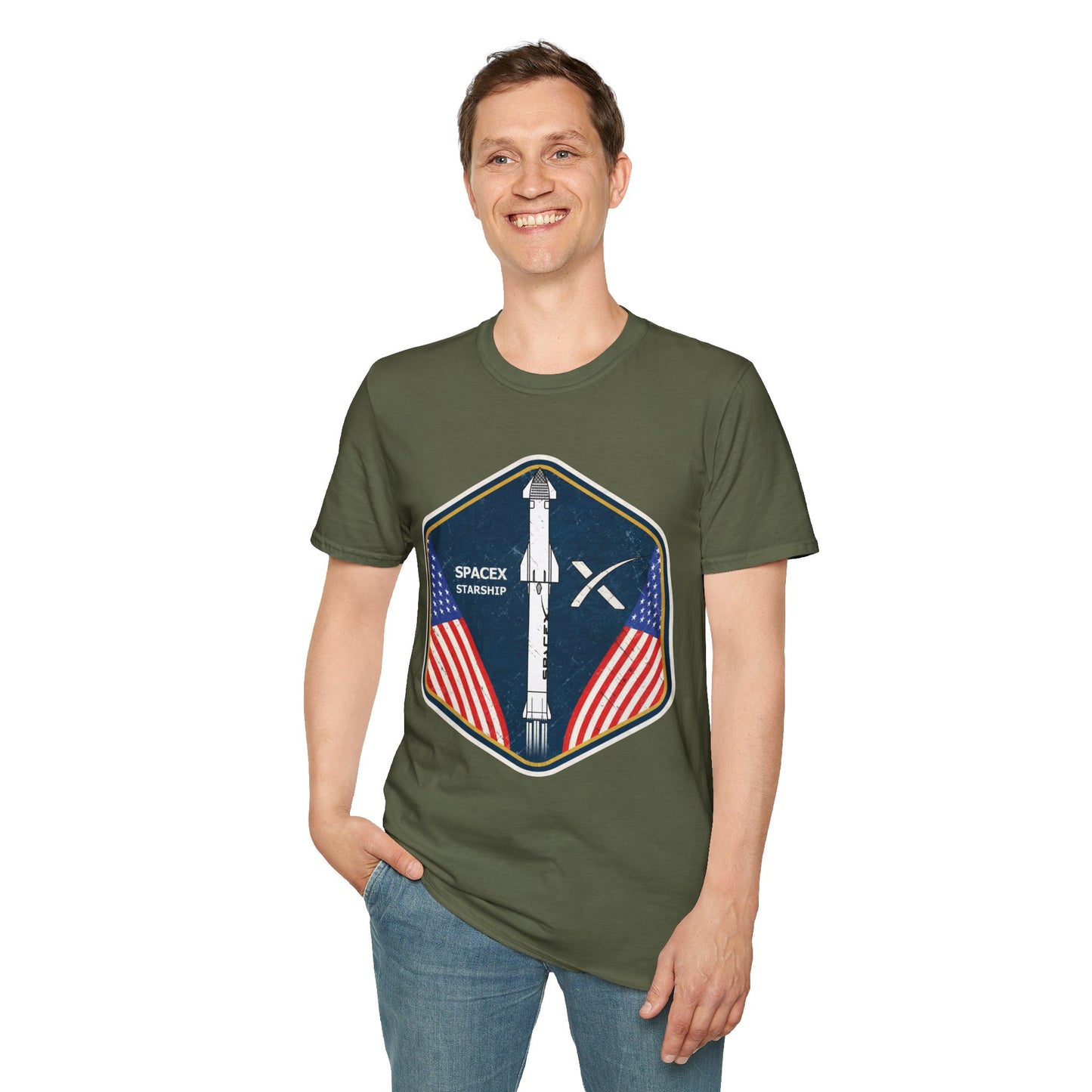 SpaceX Starship Badge T-Shirt