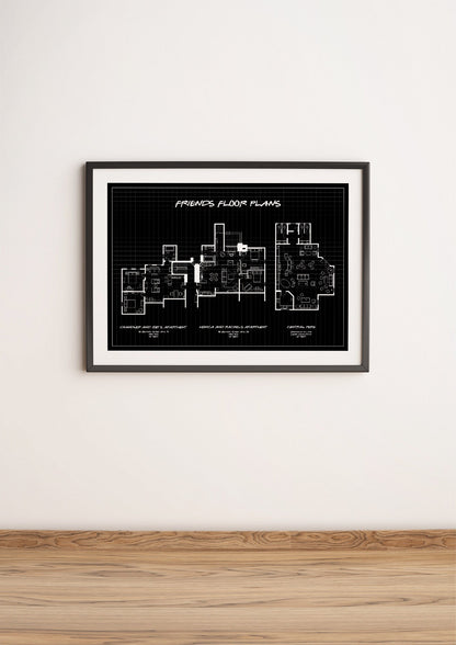 Friends Blueprint Poster