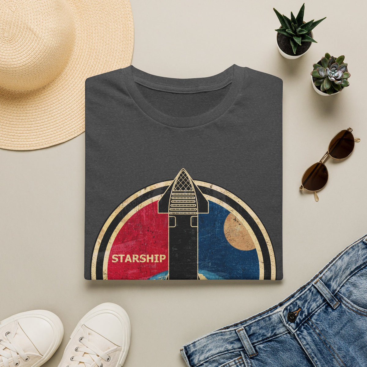 Starship Rocket Badge T-Shirt