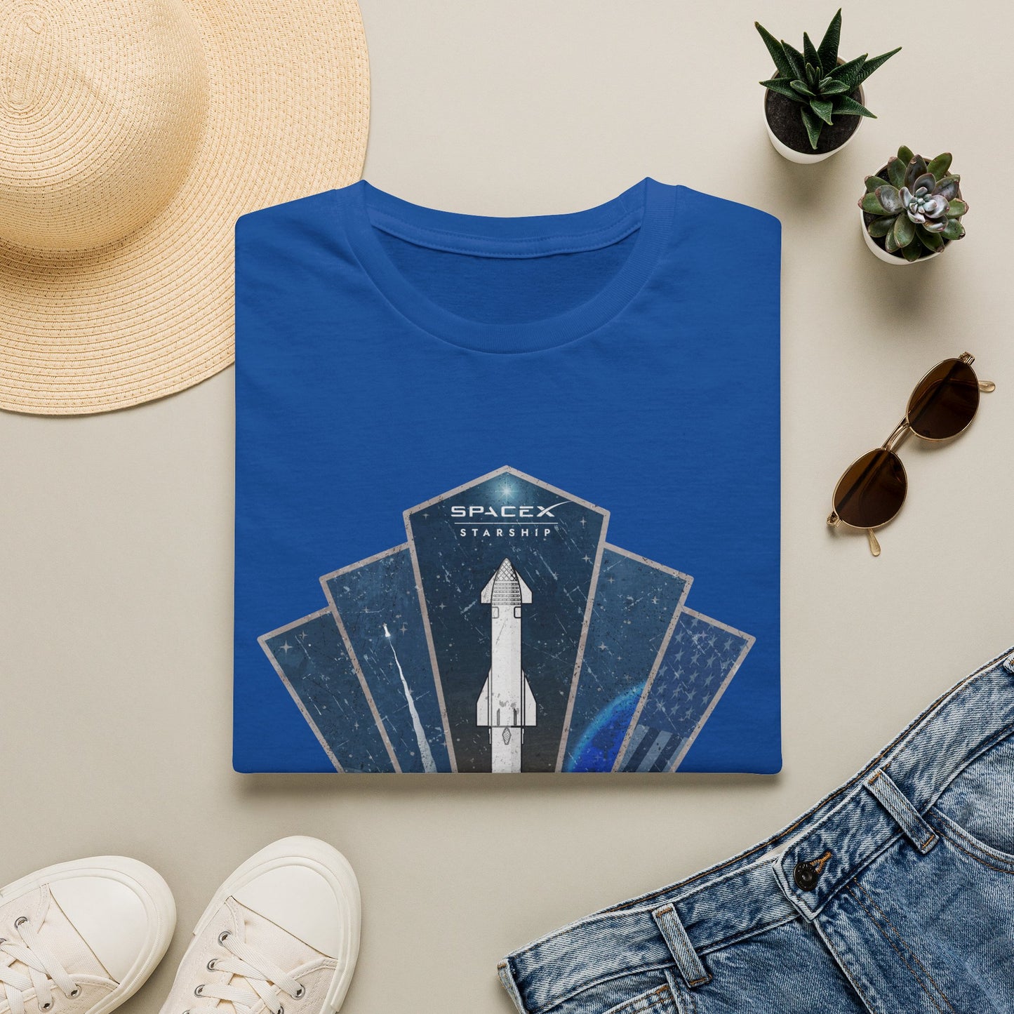 Starship Rocket Badge T-Shirt
