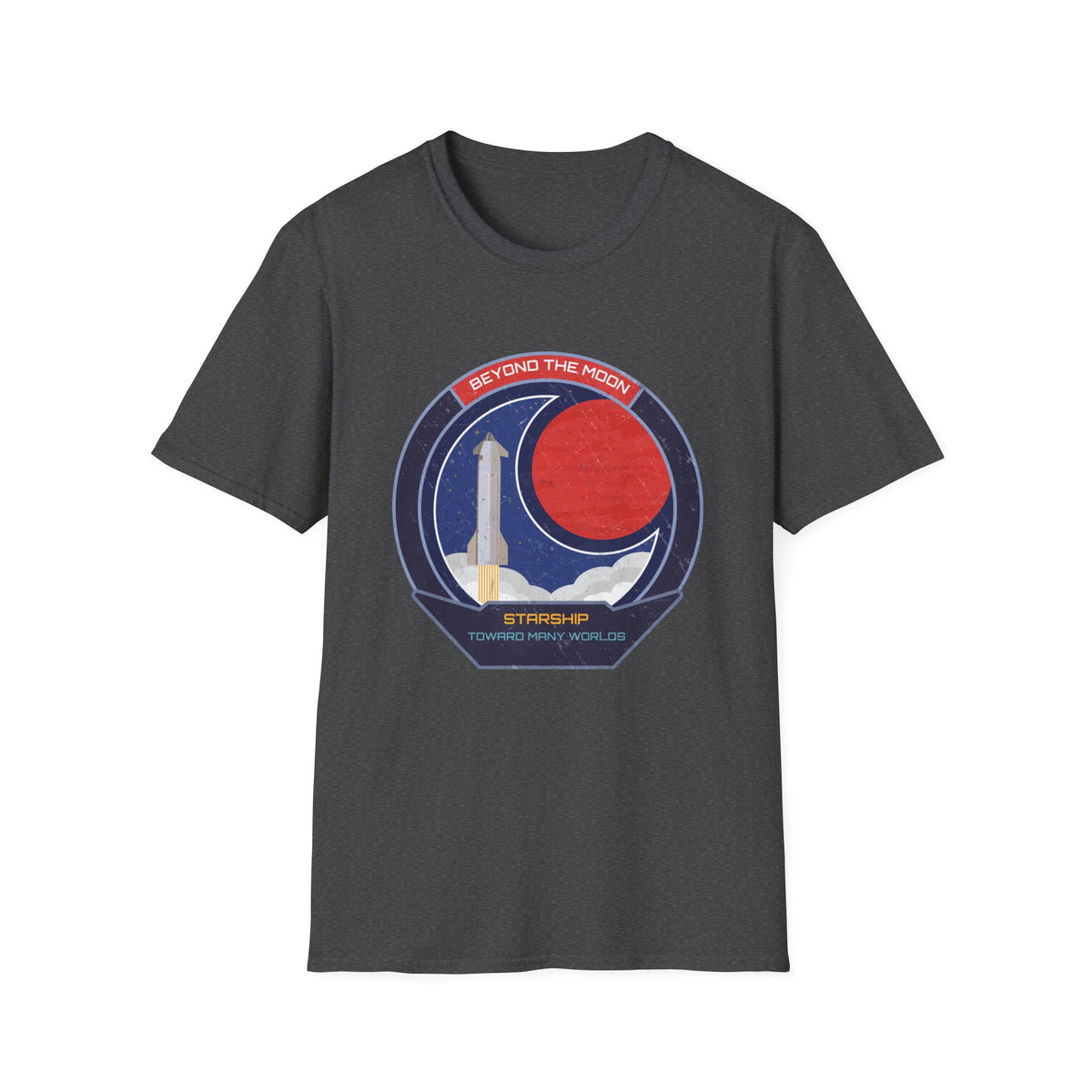 Starship: Beyond The Moon. Toward Many Worlds T-Shirt