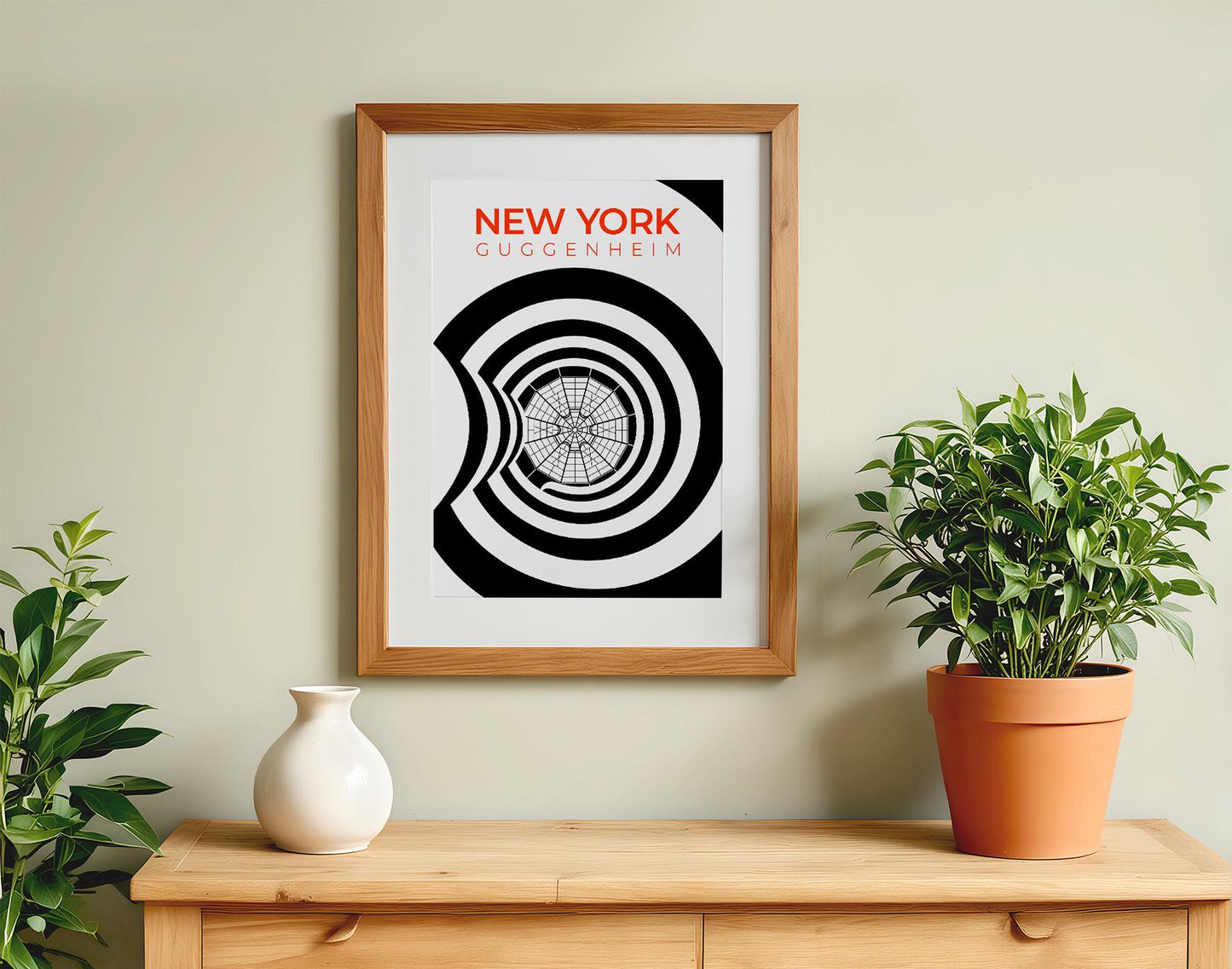 New York Guggenheim Staircase and Skylight Poster