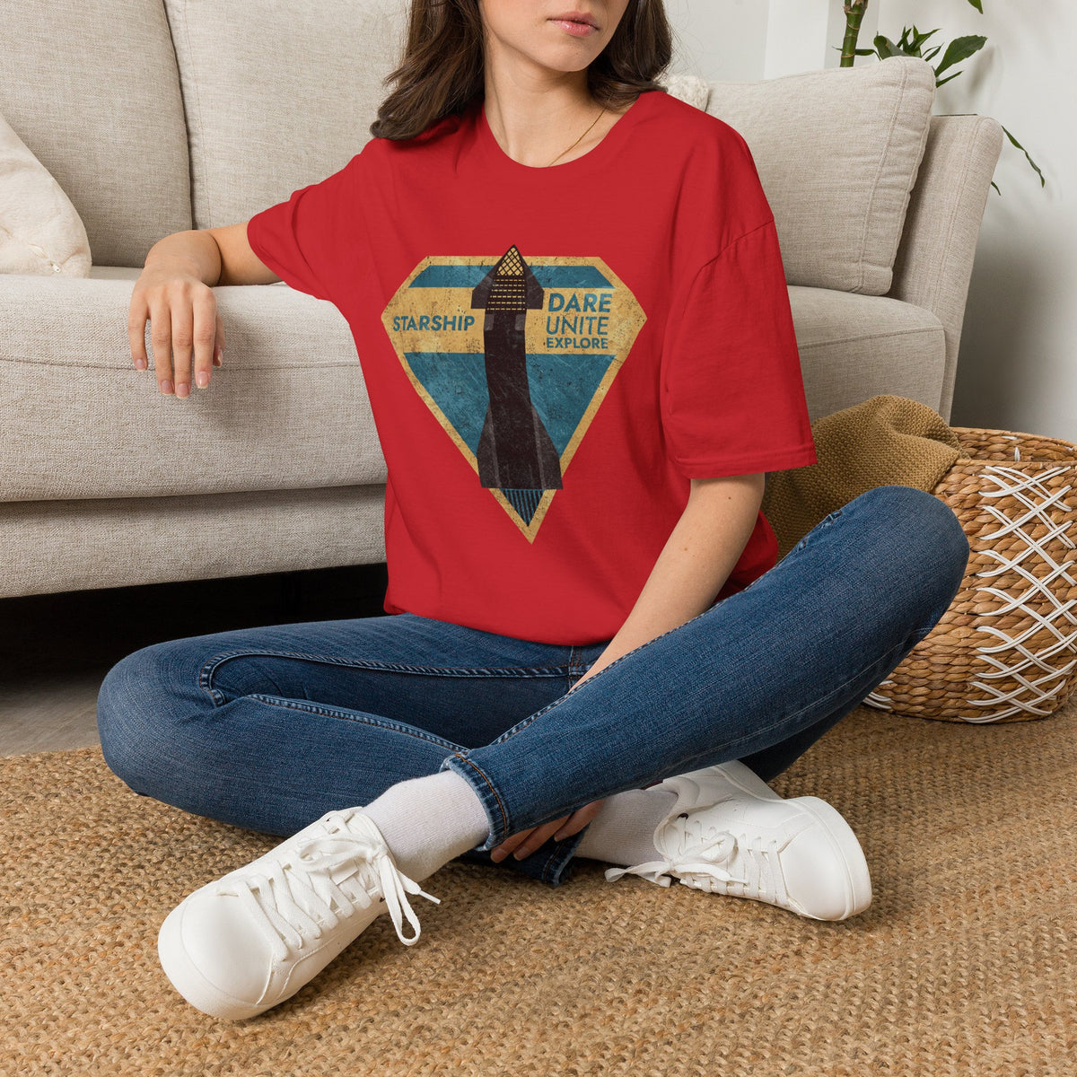 SpaceX-Starship: Dare. Unite. Explore. T-Shirt