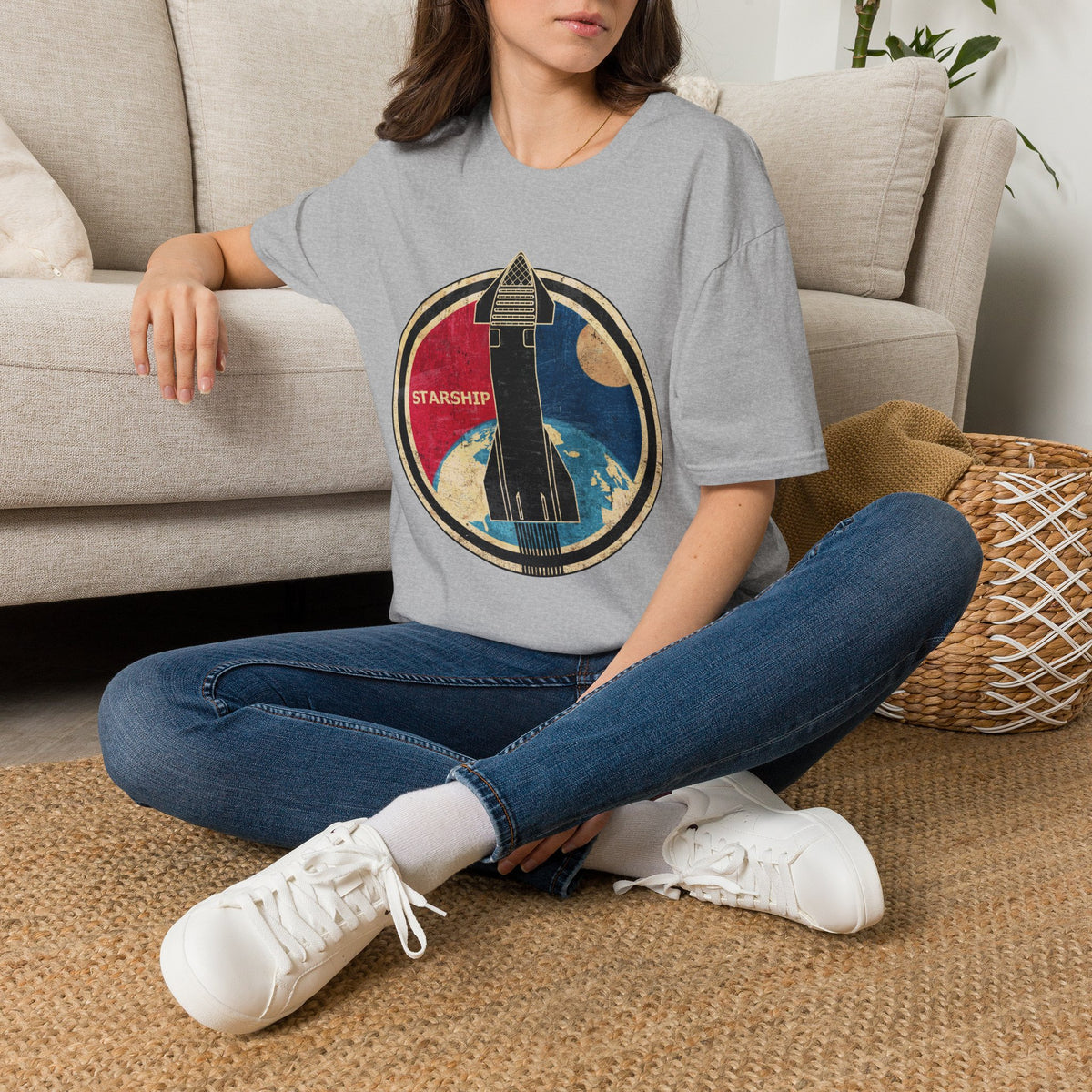 Starship Rocket Badge T-Shirt
