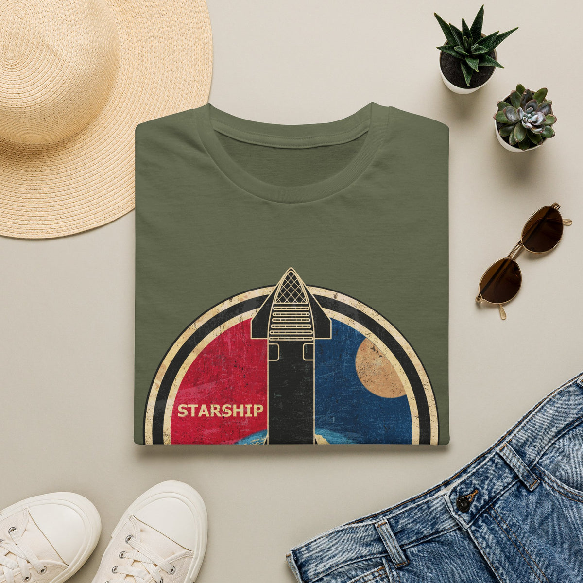 Starship Rocket Badge T-Shirt