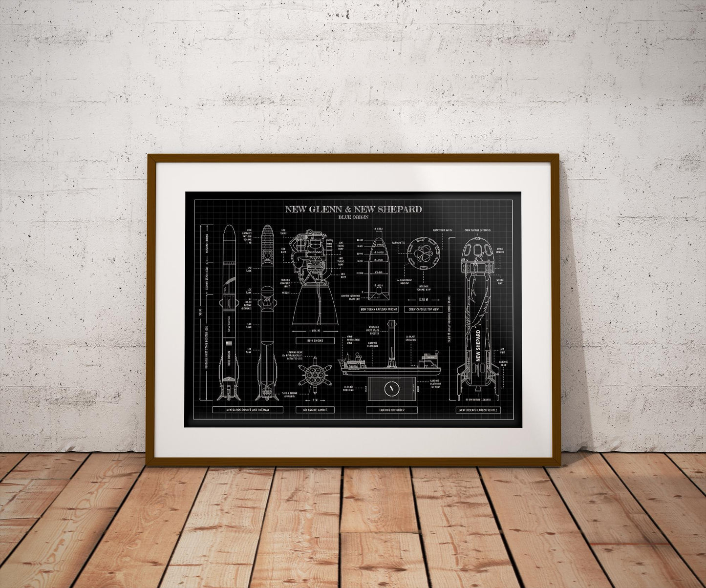 New Glenn New Shepard Poster