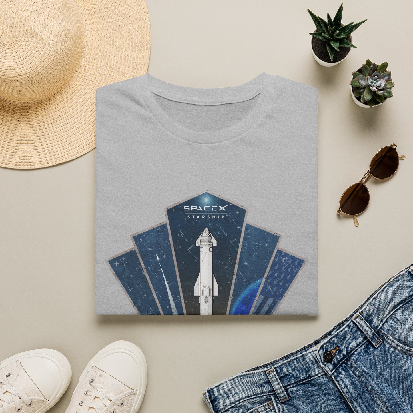 Starship Rocket Badge T-Shirt