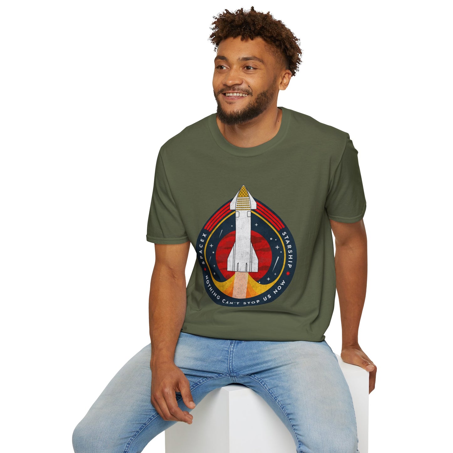 SpaceX-Starship: Nothing Can't Stop Us Now. T-Shirt