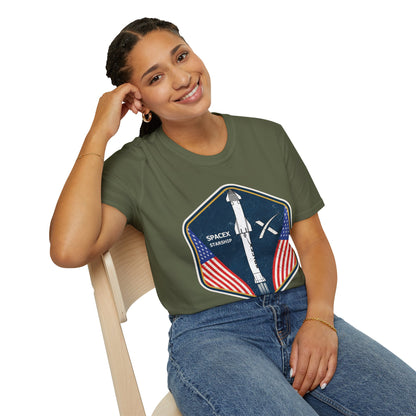 SpaceX Starship Badge T-Shirt