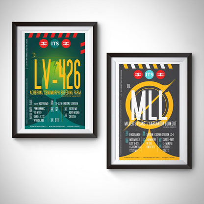 Miller's Planet Boarding Pass (Pop) Poster