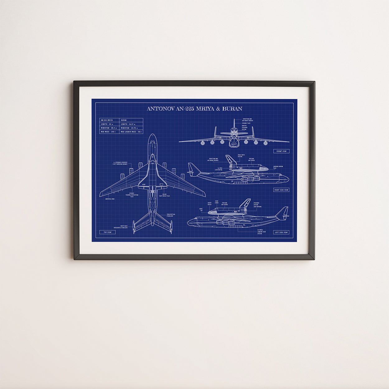 Antonov AN-225 Mriya & Buran Poster