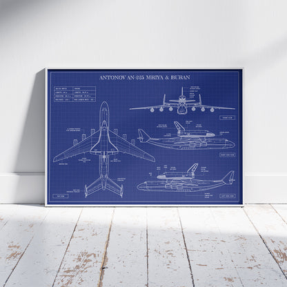 Antonov AN-225 Mriya & Buran Poster