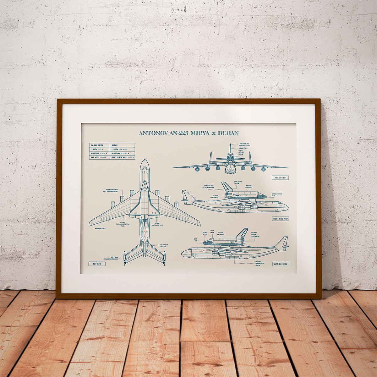 Antonov AN-225 Mriya & Buran Poster