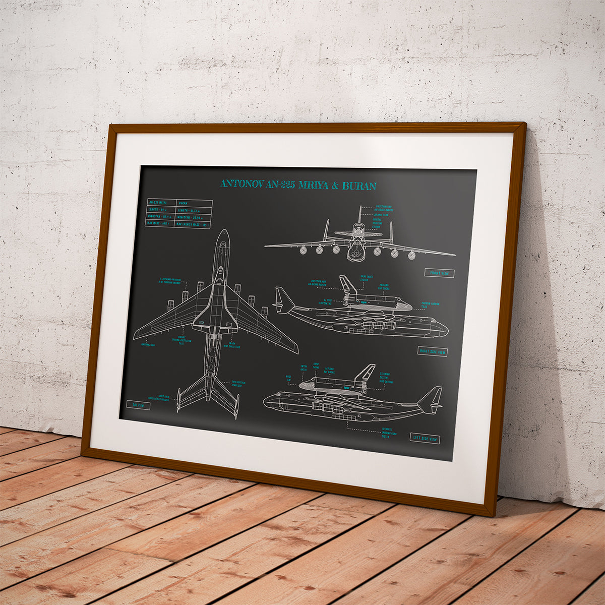 Antonov AN-225 Mriya & Buran Poster