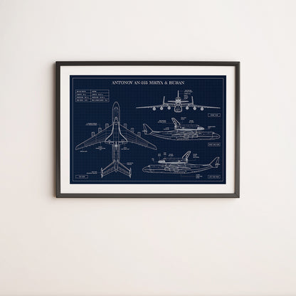 Antonov AN-225 Mriya & Buran Poster