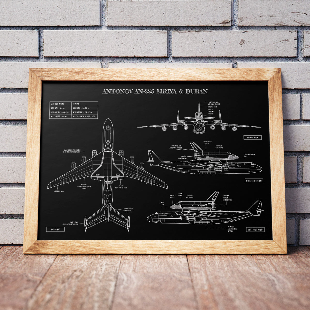 Antonov AN-225 Mriya & Buran Poster