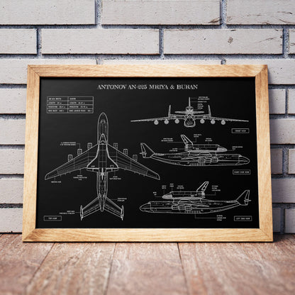 Antonov AN-225 Mriya & Buran Poster