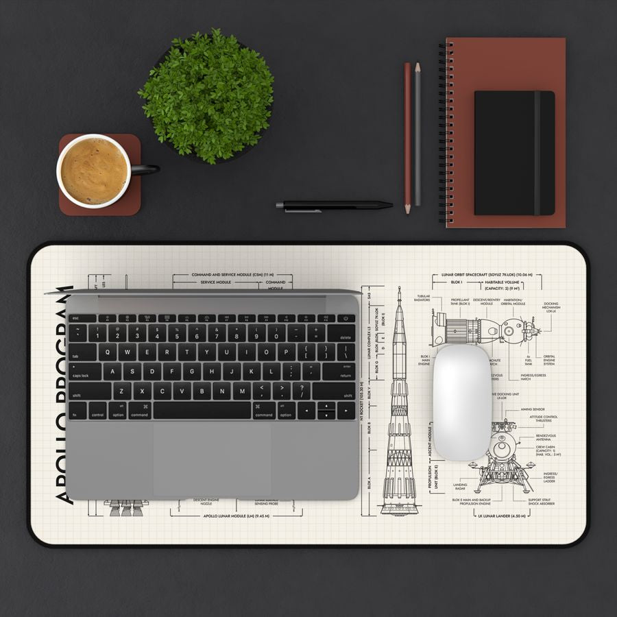 Apollo Program vs N1/L3 Program Desk Mat