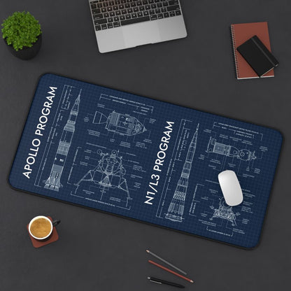 Apollo Program vs N1/L3 Program Desk Mat