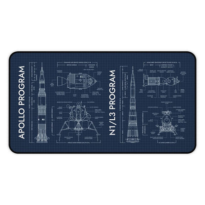 Apollo Program vs N1/L3 Program Desk Mat