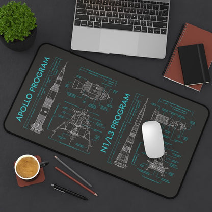 Apollo Program vs N1/L3 Program Desk Mat