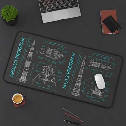 Apollo Program vs N1/L3 Program Desk Mat