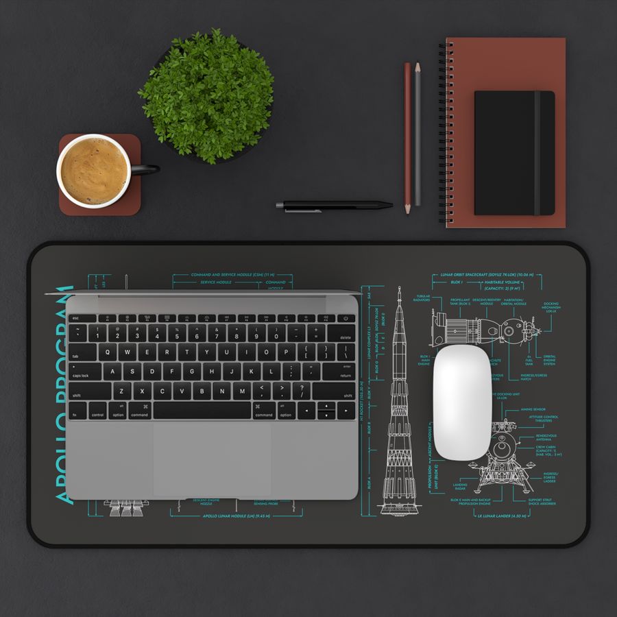 Apollo Program vs N1/L3 Program Desk Mat