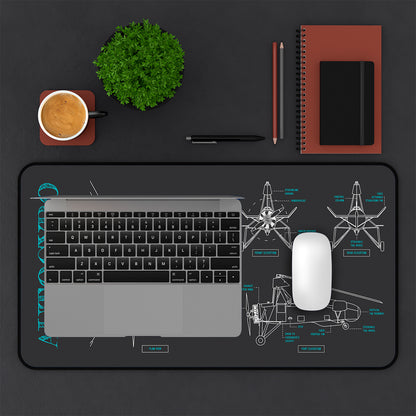 Autogyro Blueprint Desk Mat