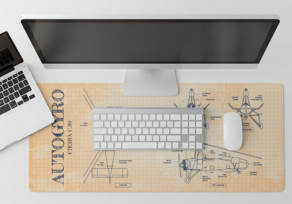 Autogyro Blueprint Desk Mat