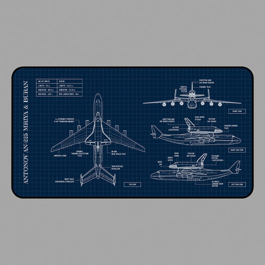 Antonov AN-225 Mriya & Buran Desk Mat