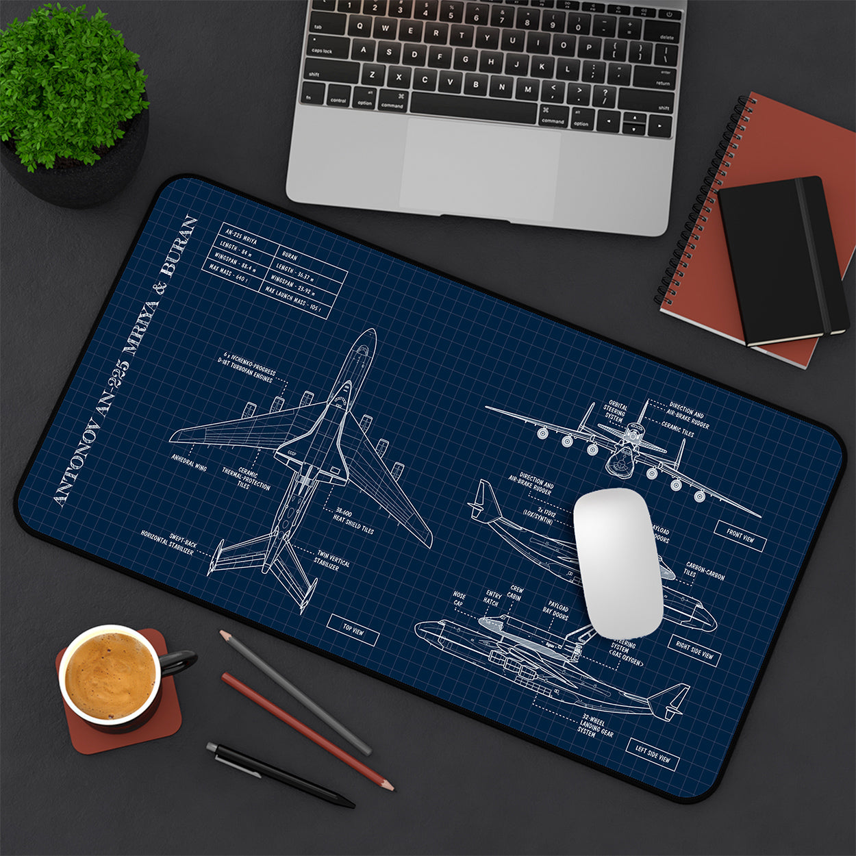 Antonov AN-225 Mriya & Buran Desk Mat
