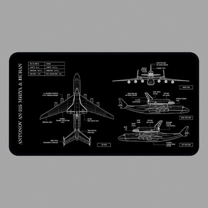 Antonov AN-225 Mriya & Buran Desk Mat
