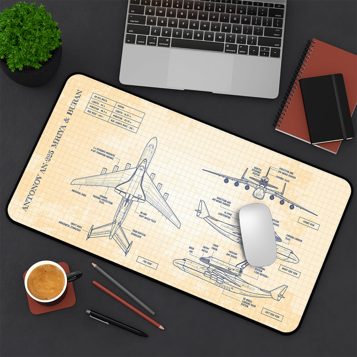 Antonov AN-225 Mriya & Buran Desk Mat