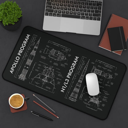 Apollo Program vs N1/L3 Program Desk Mat