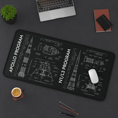 Apollo Program vs N1/L3 Program Desk Mat