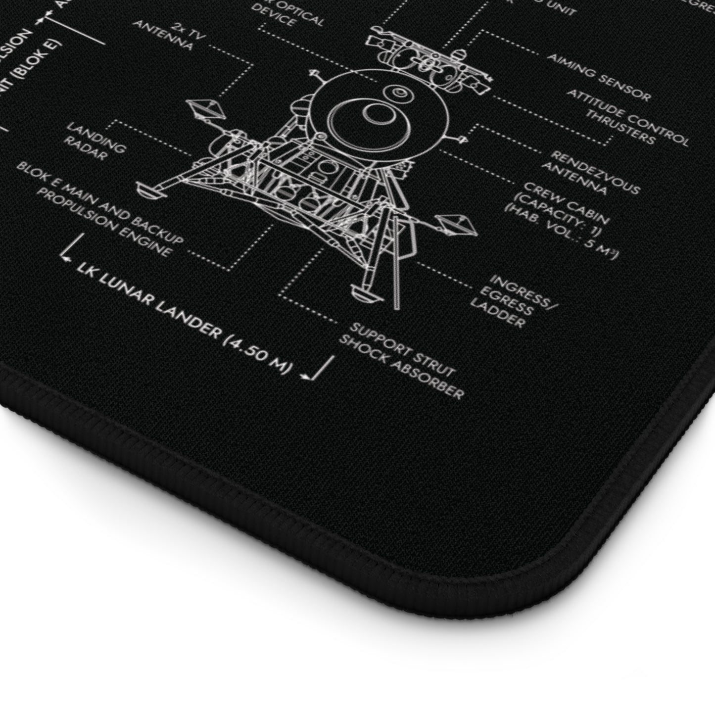 Apollo Program vs N1/L3 Program Desk Mat