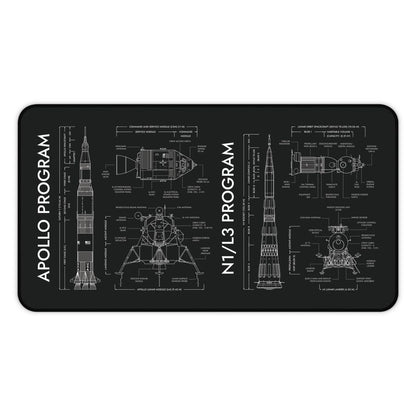 Apollo Program vs N1/L3 Program Desk Mat