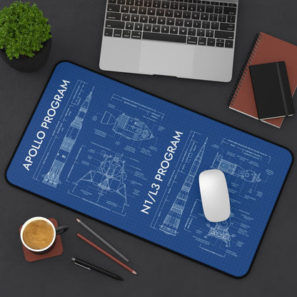 Apollo Program vs N1/L3 Program Desk Mat