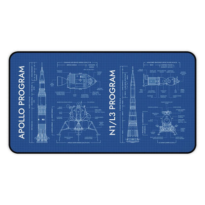 Apollo Program vs N1/L3 Program Desk Mat