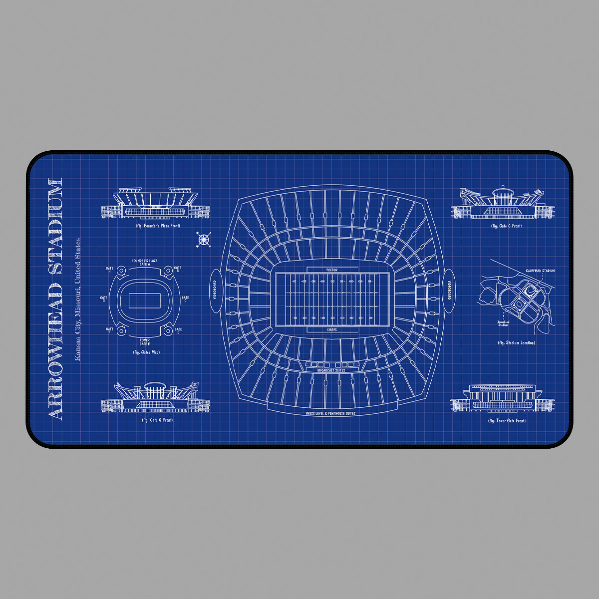 Arrowhead Stadium Desk Mat