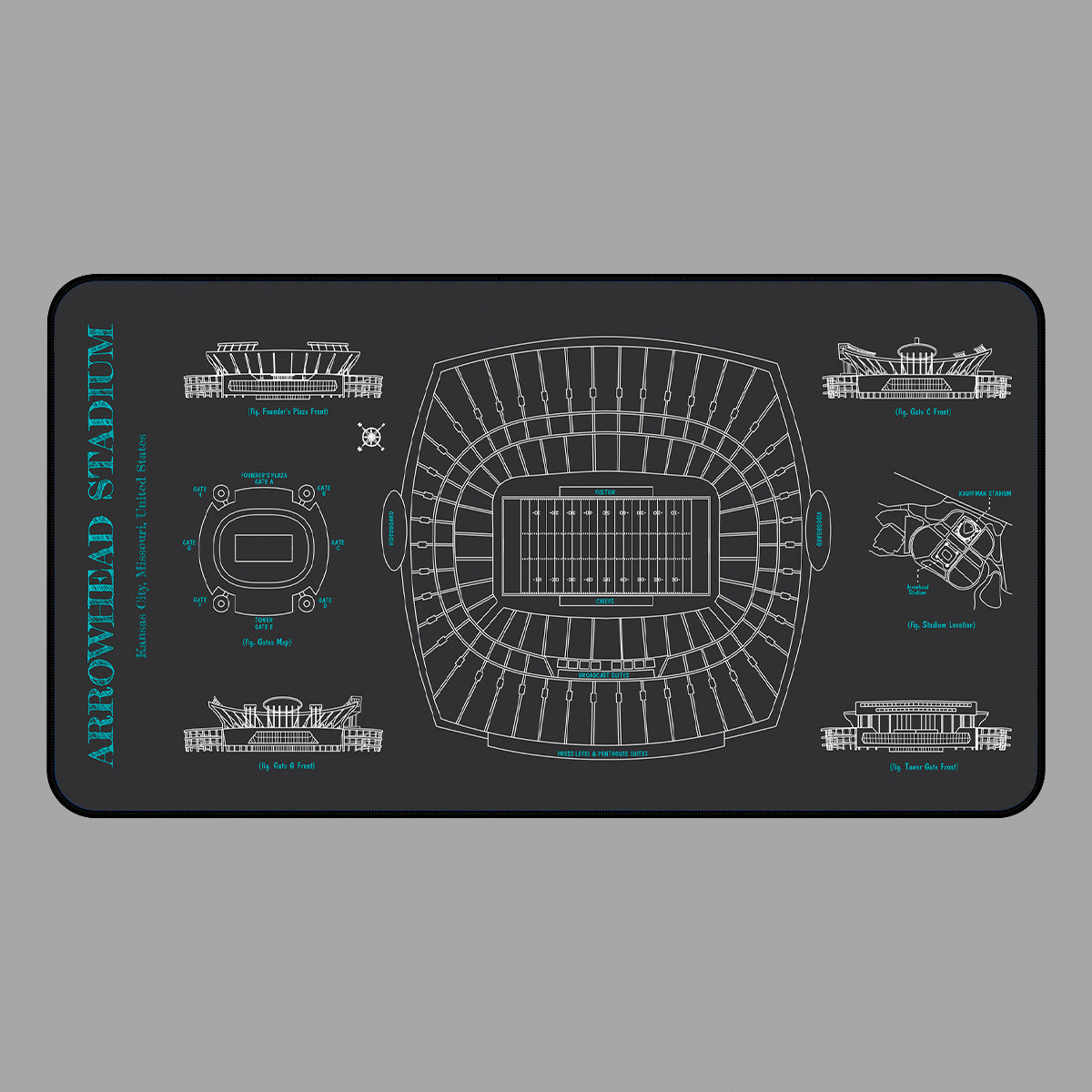 Arrowhead Stadium Desk Mat