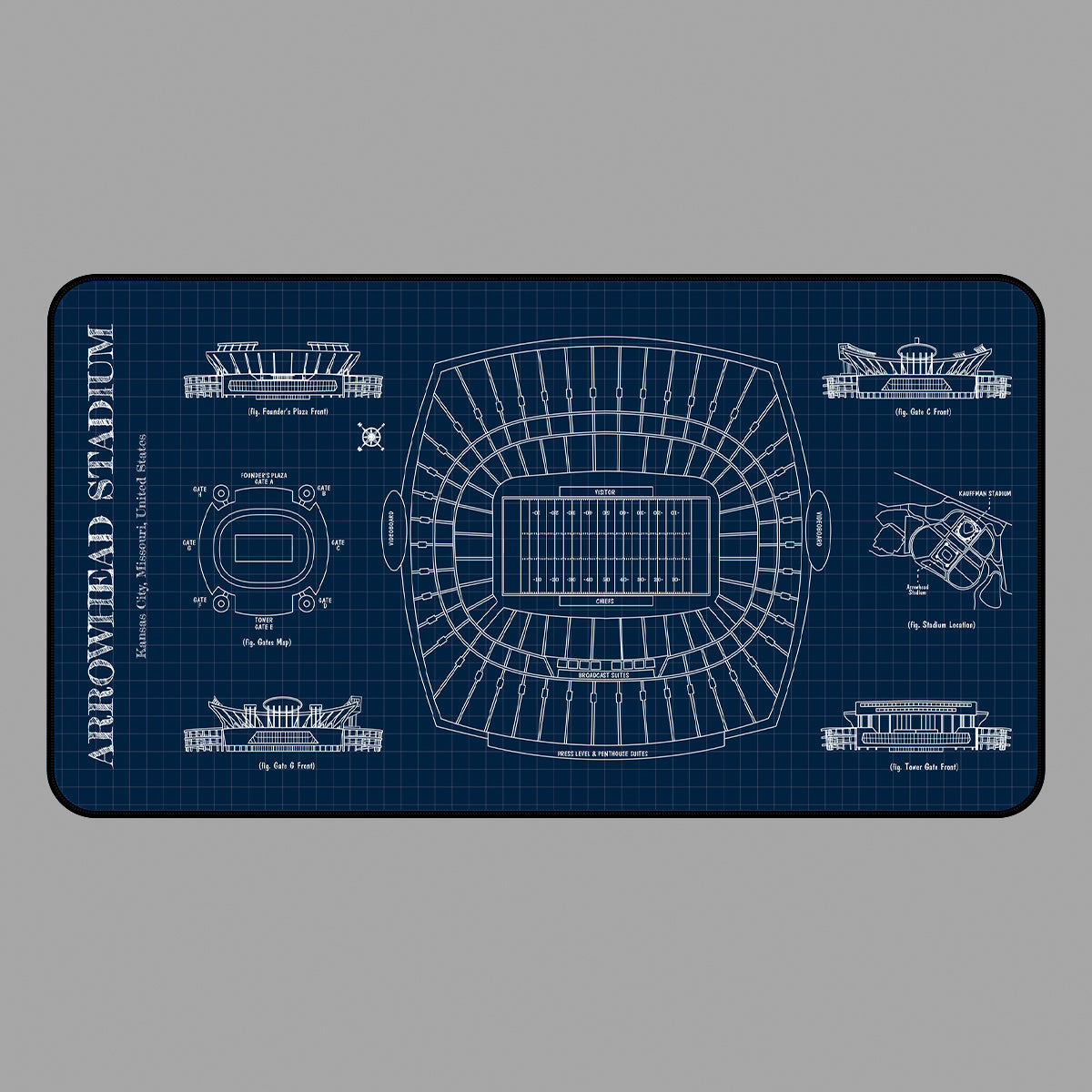 Arrowhead Stadium Desk Mat